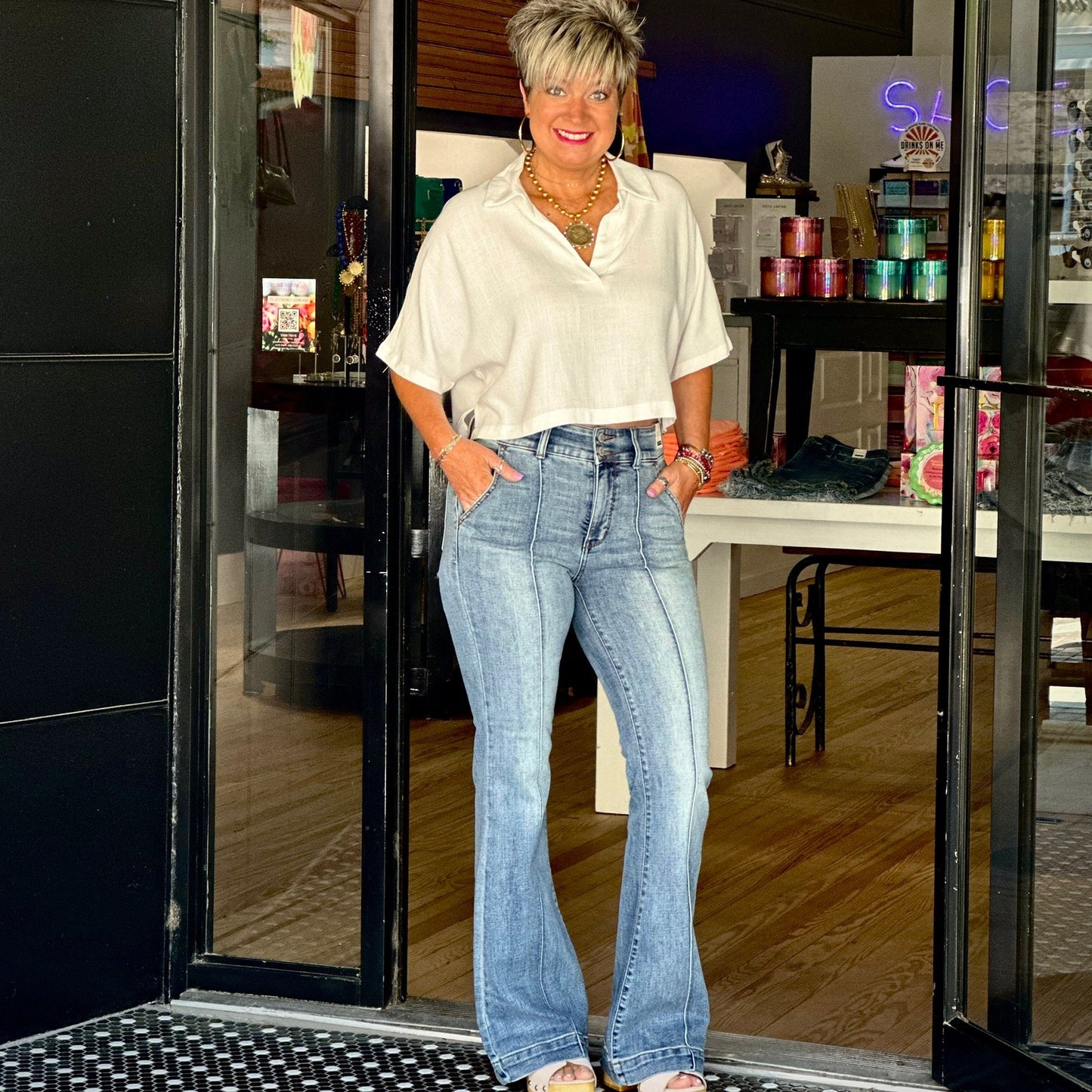 Judy Blue HW Trouser Flare