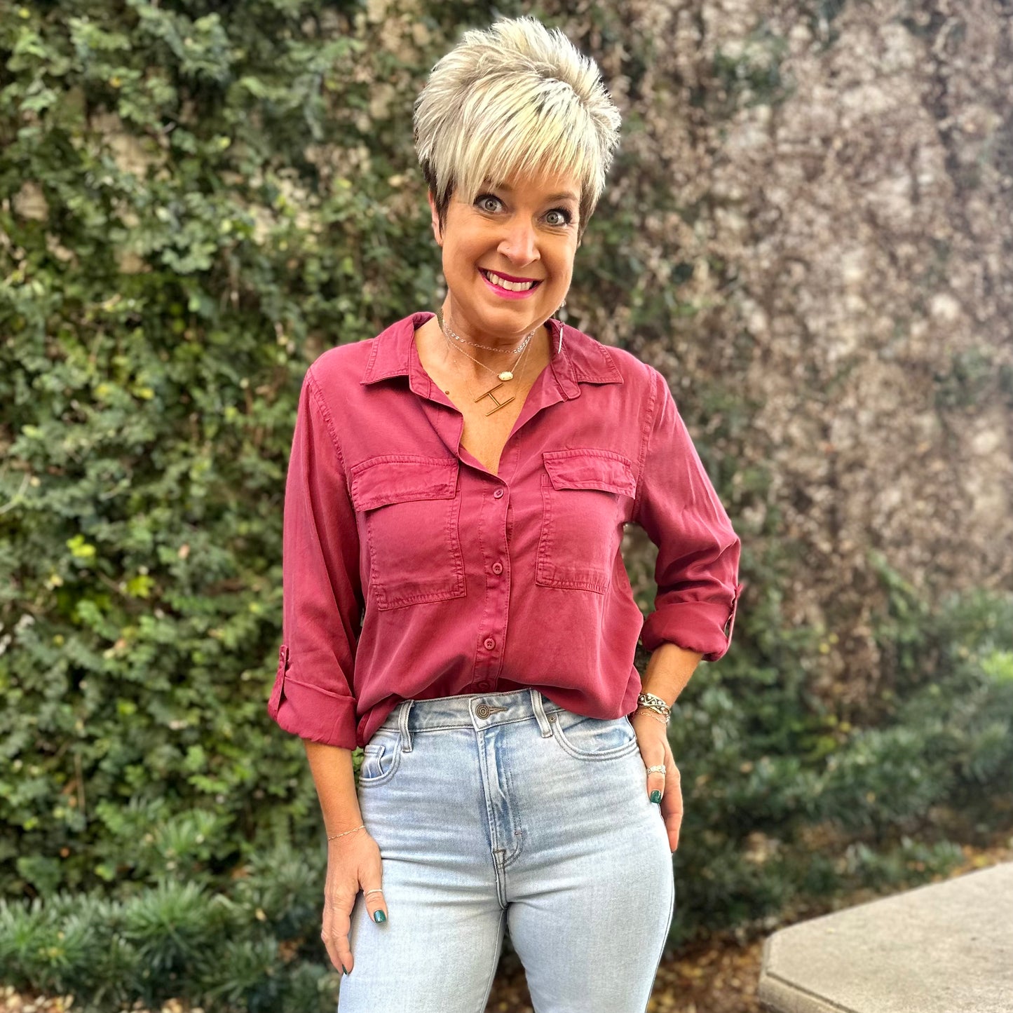 The Classic Bree Top- Red Clay