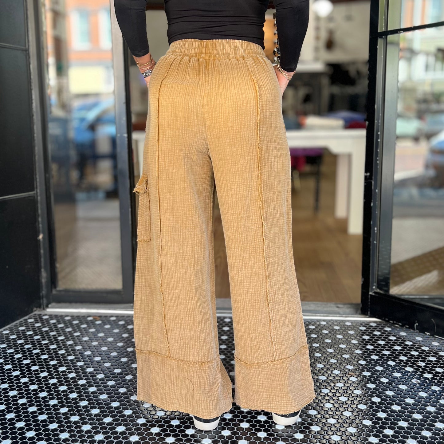Autumn Illusion Pants - Camel