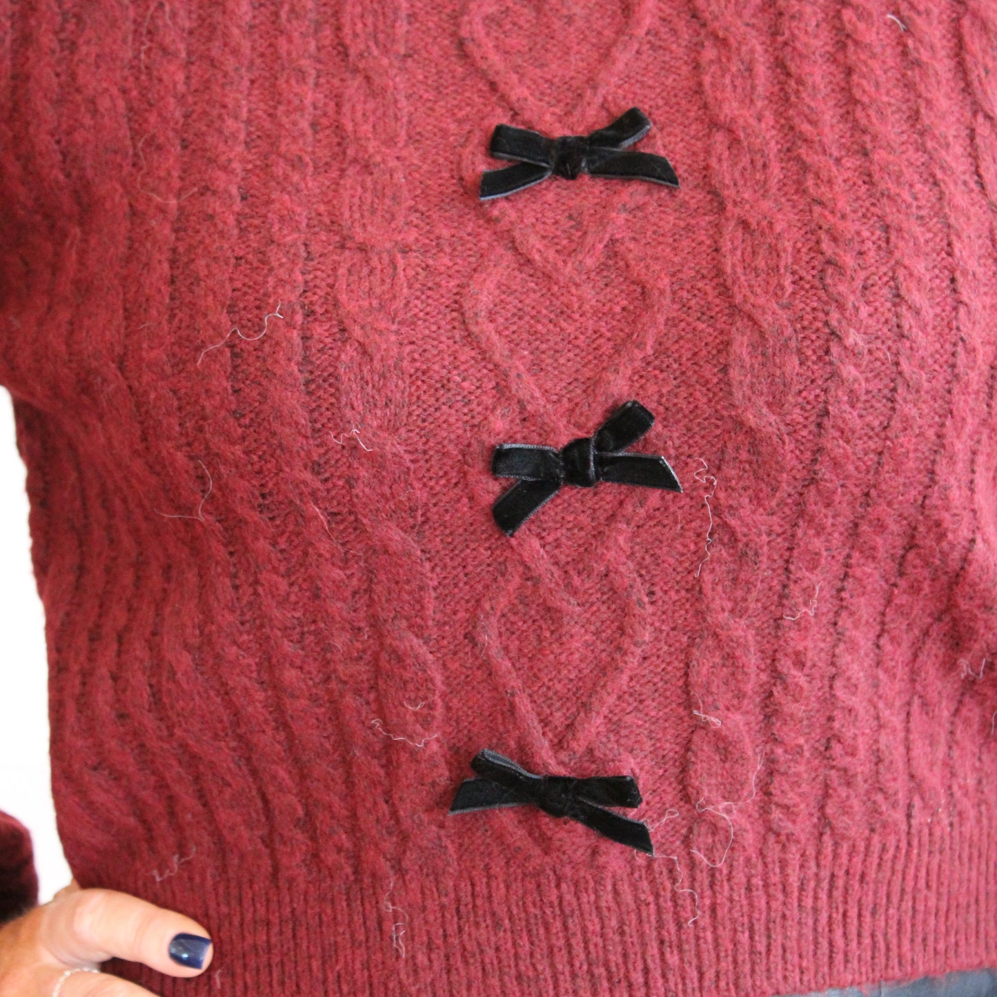 Kate's Favorite Sweater- Burgundy