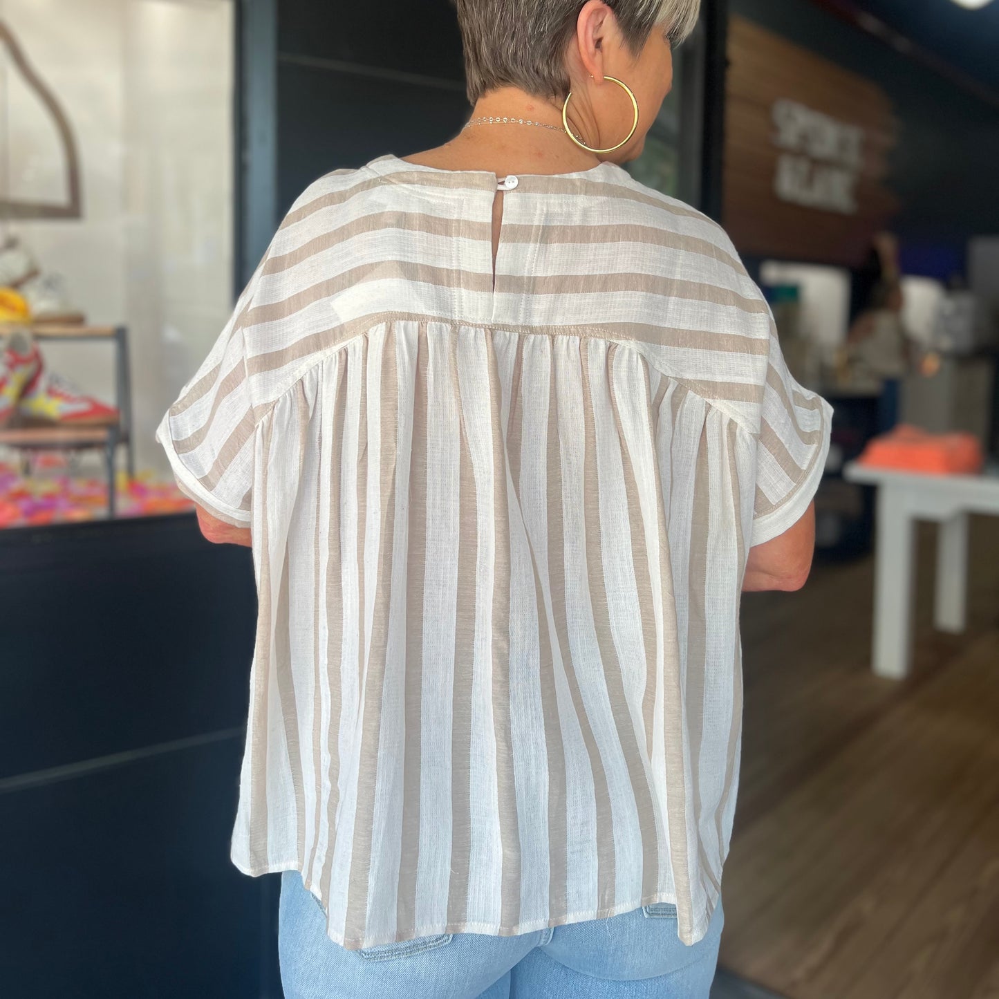 The Blake Top- Sand