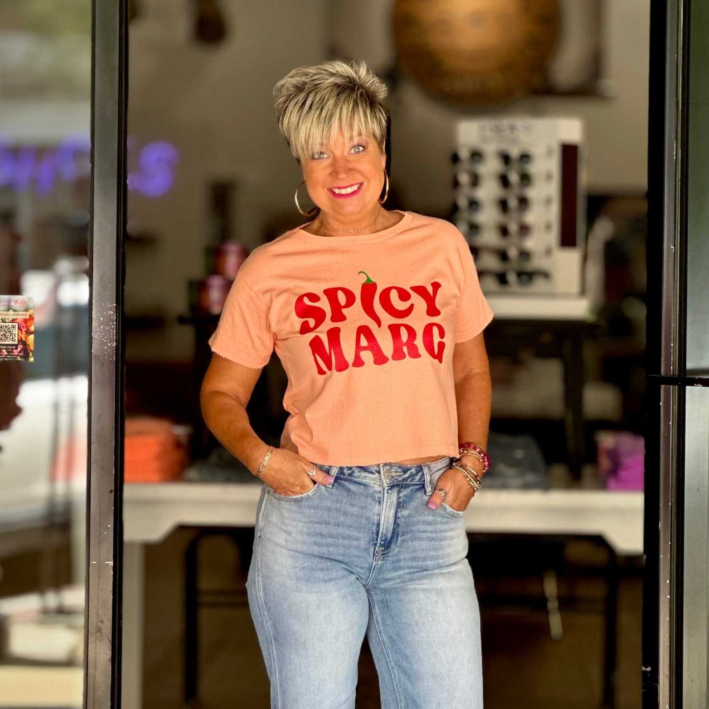 Spicy Marg Cropped Graphic Tee