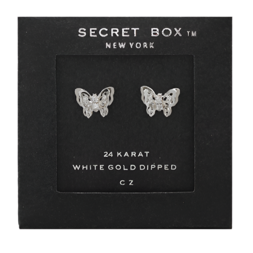 Filigree Butterfly Studs