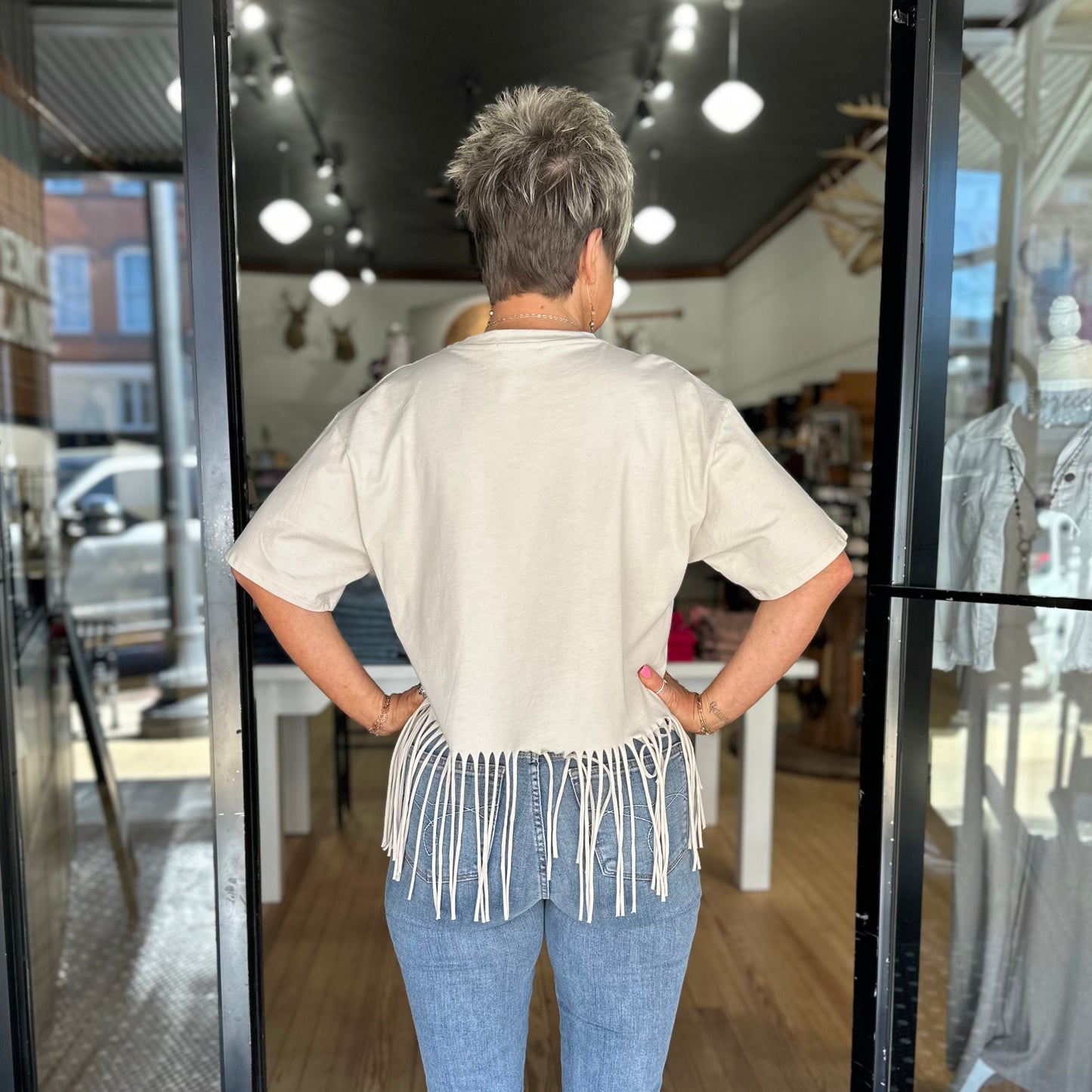 Rodeo Queen Top- Ivory