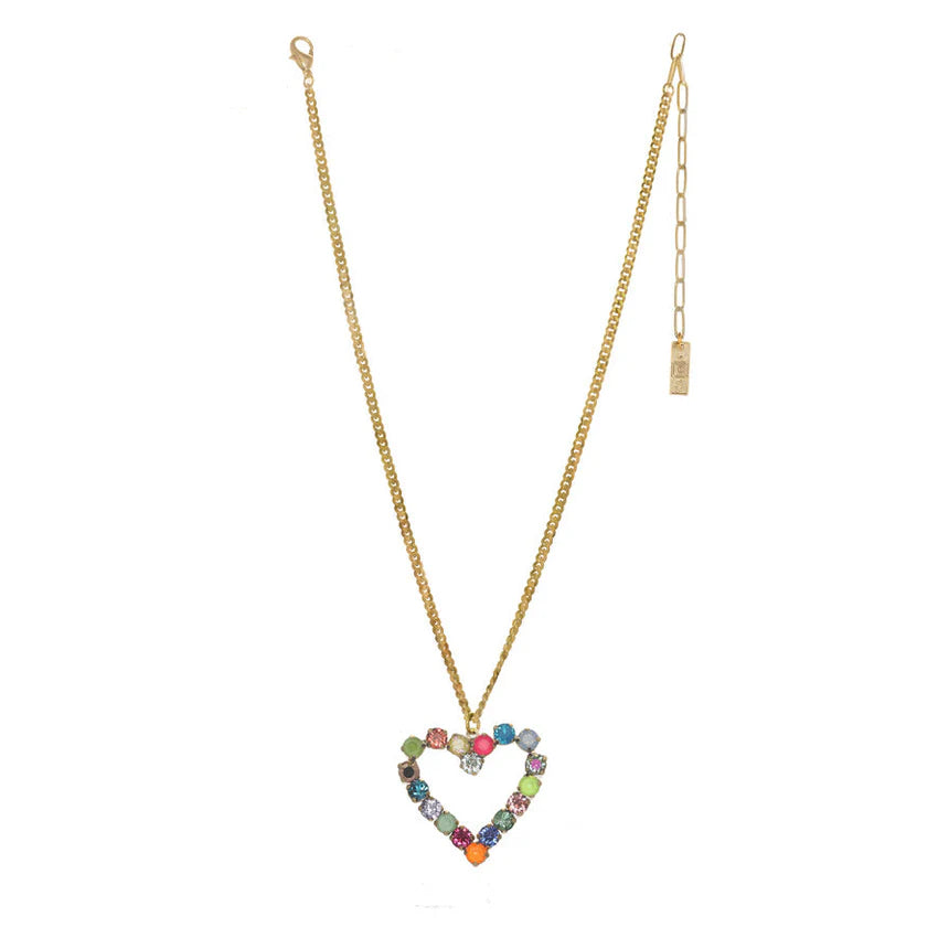 Mini Heart POP Necklace - Watermelon