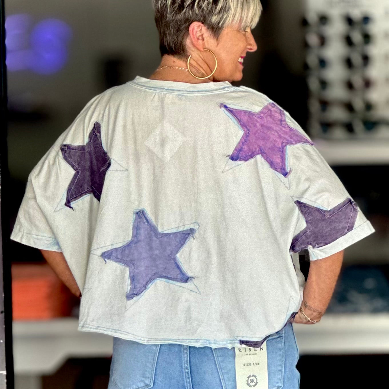 Rockstar Barbie Top- Light Blue