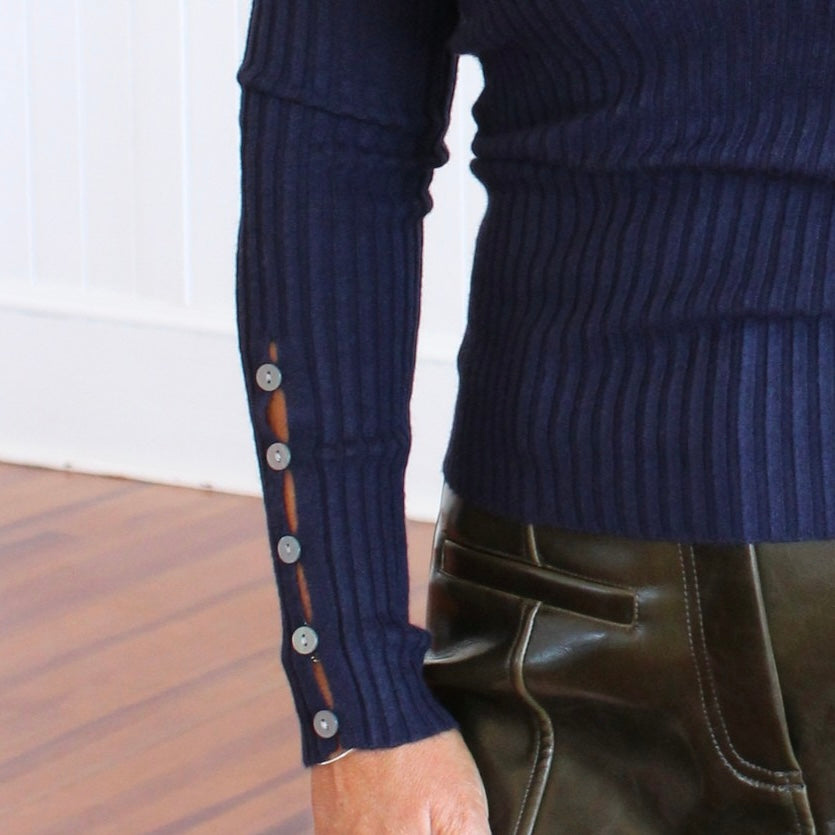 Amaryllis Top - Blue Marine