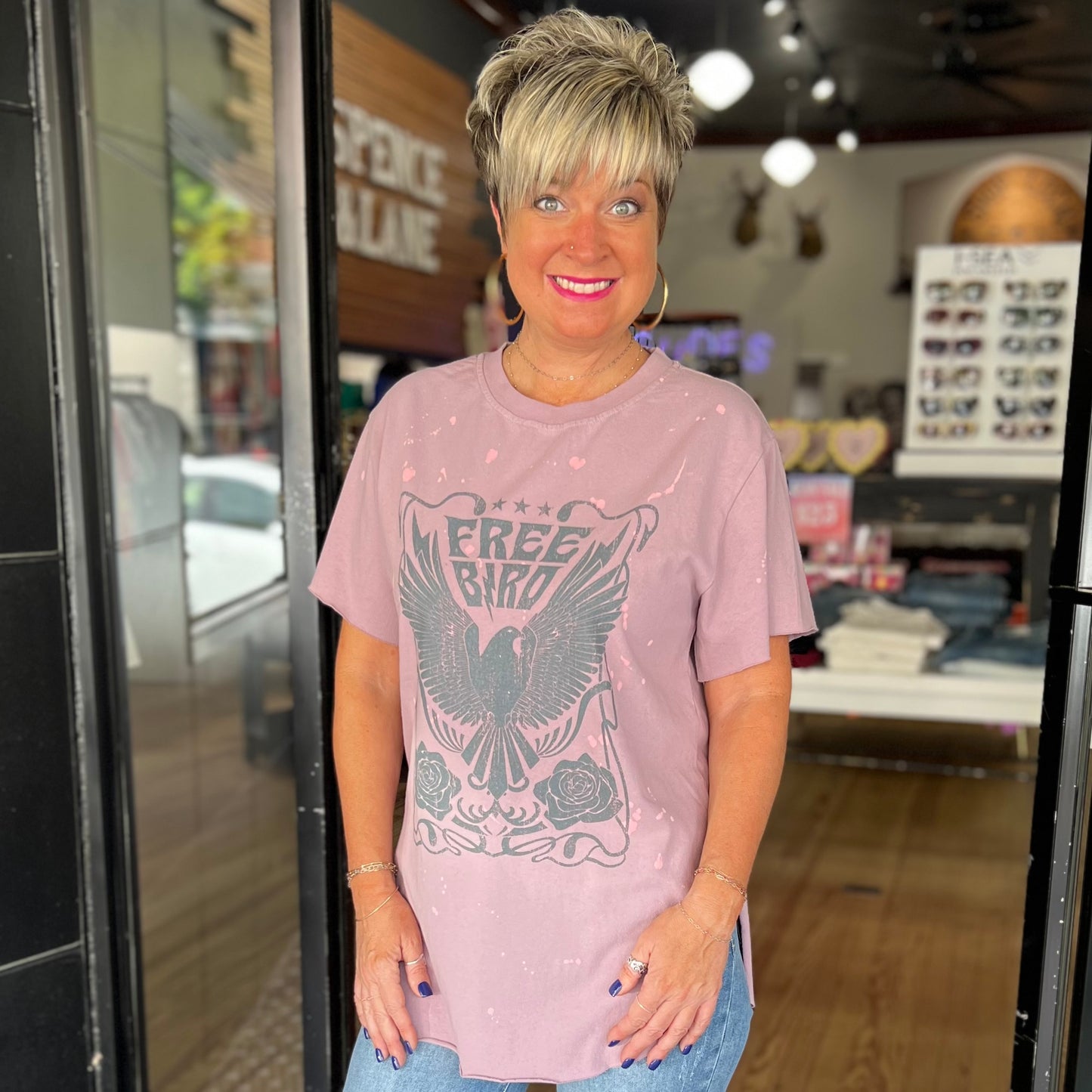 Free Bird Tee - Lavender