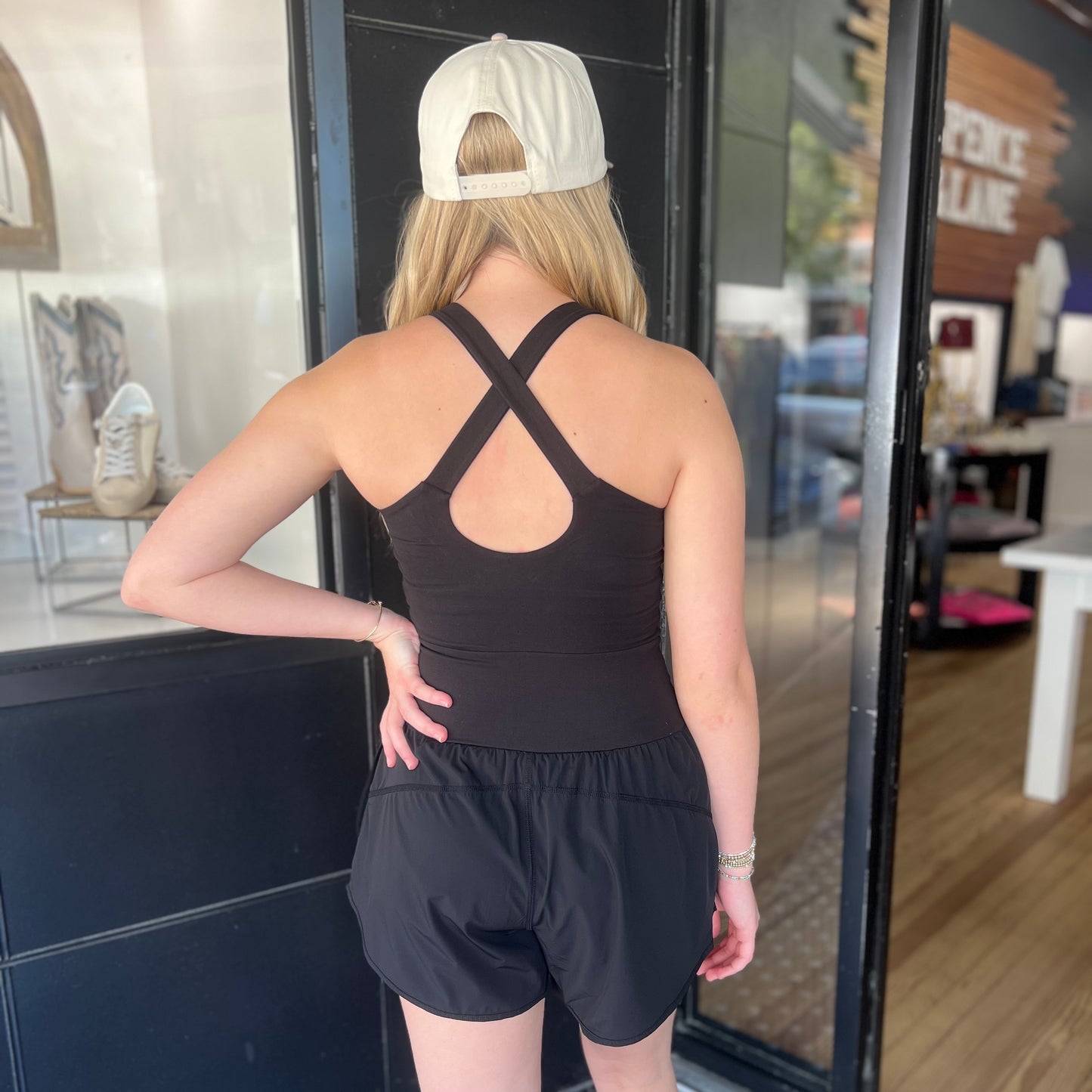 Recycled Butter Nylon Runsie - Black