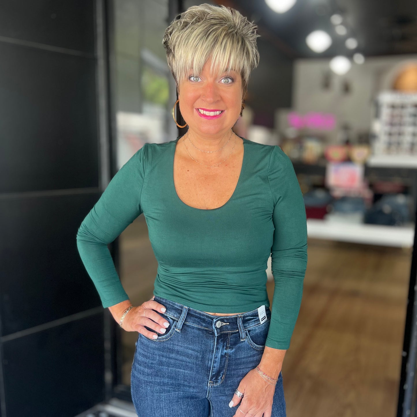 Basic Layering Top - Dark Green