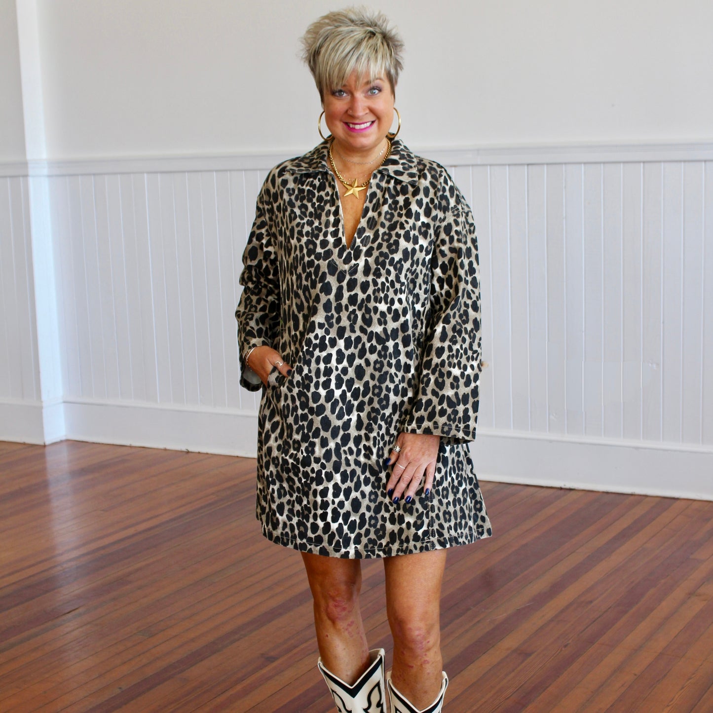 Chardon Dress- Leopard