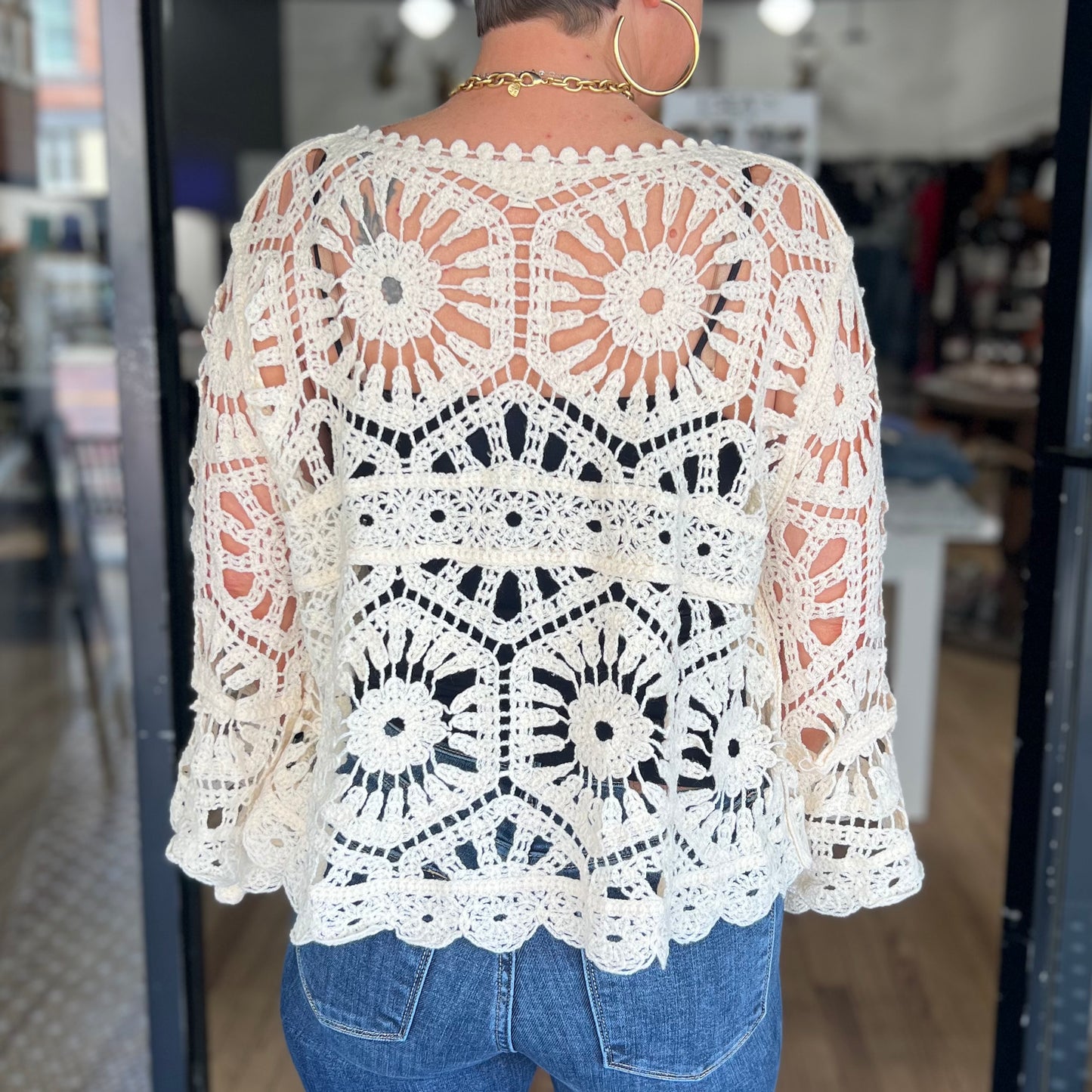Flower Child Top - Cream