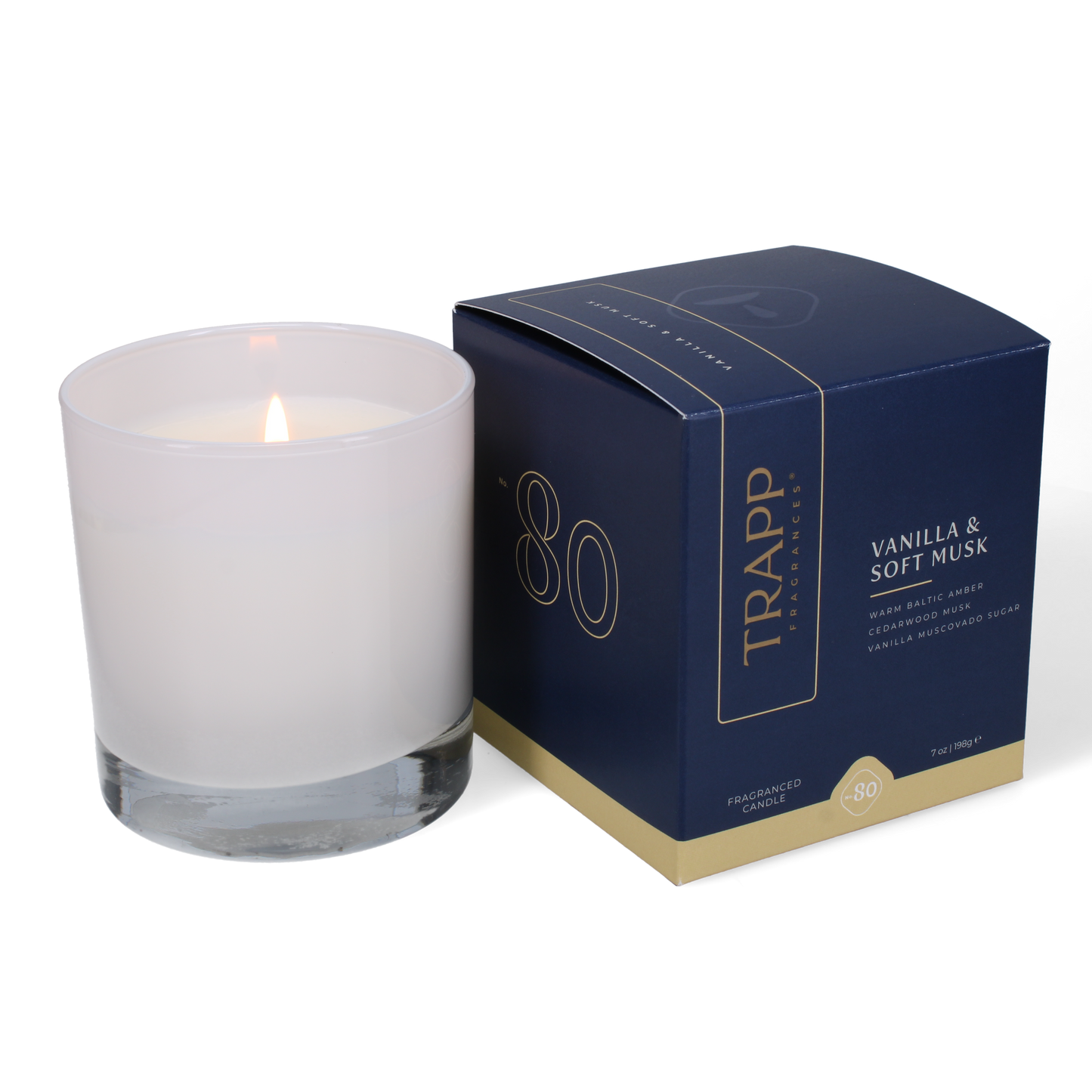 No. 80 Vanilla & Soft Musk- 7oz Signature Candle