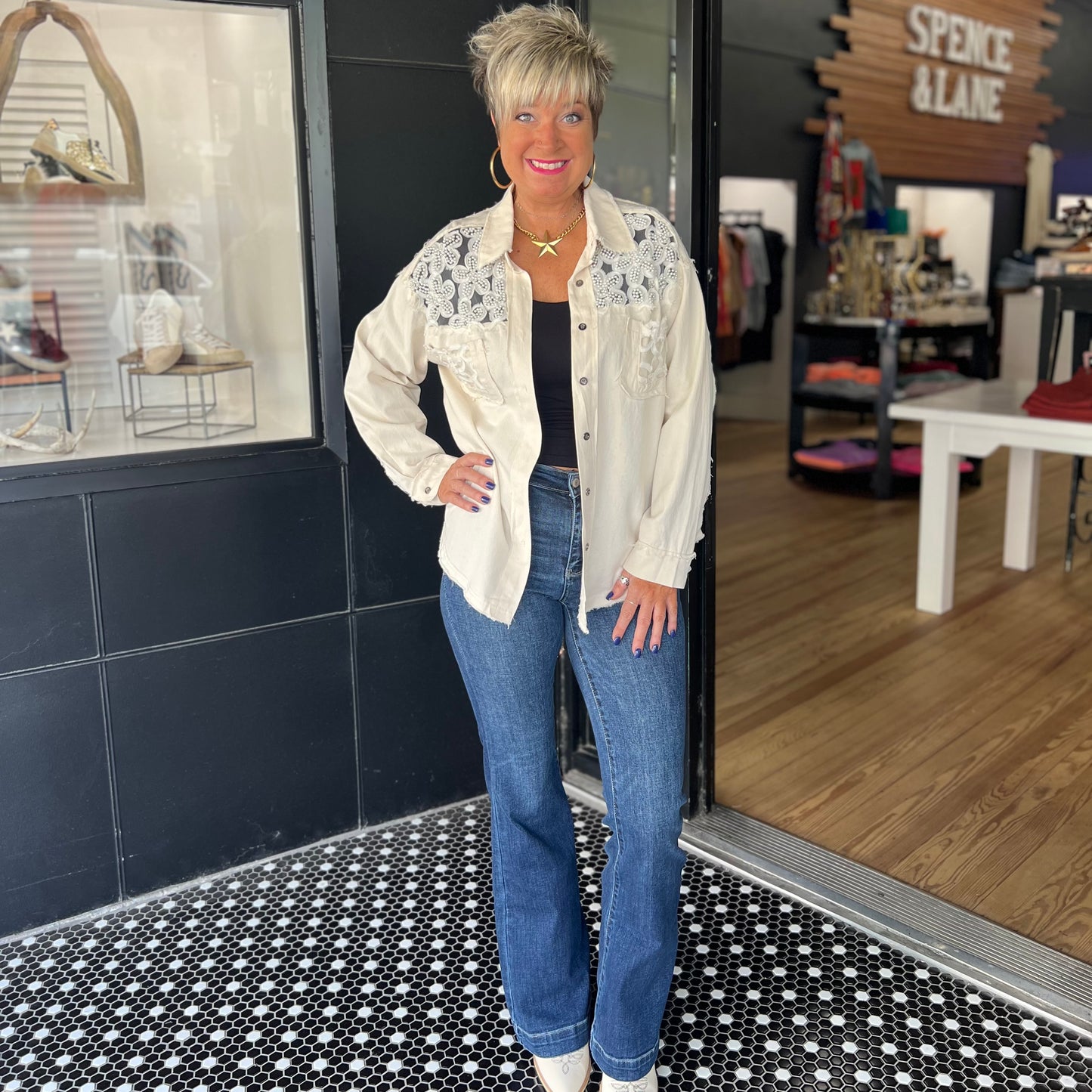 Pearls Are a Girl's Best Friend Top