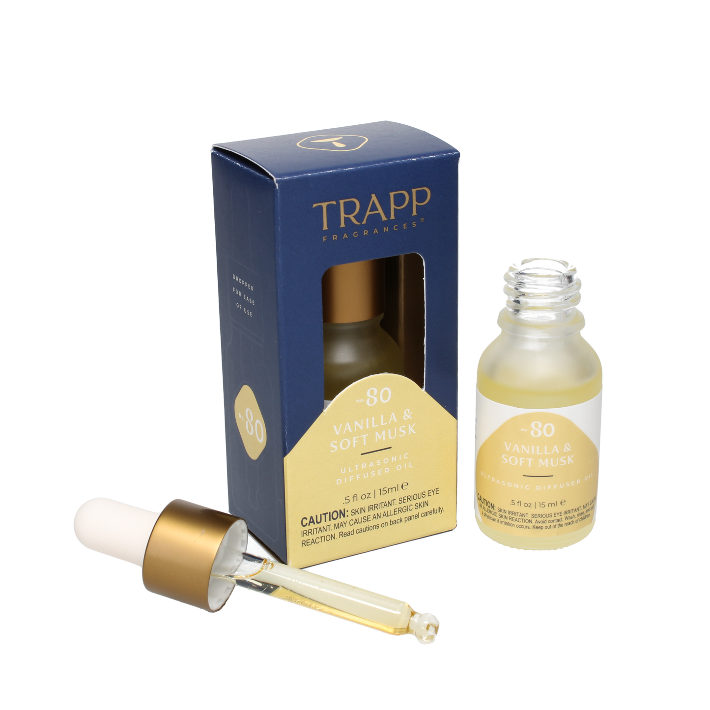 No. 80 Vanilla & Soft Musk- 0.5oz Ultrasonic Diffuser Oil