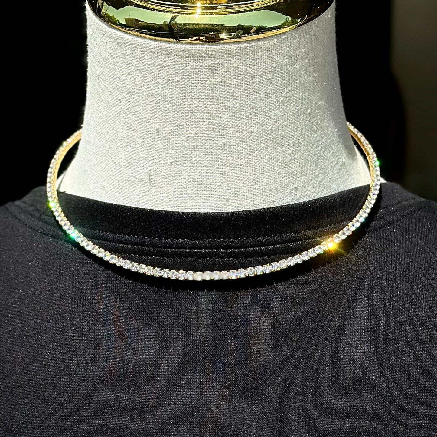 Luxe Tennis Necklace- Gold