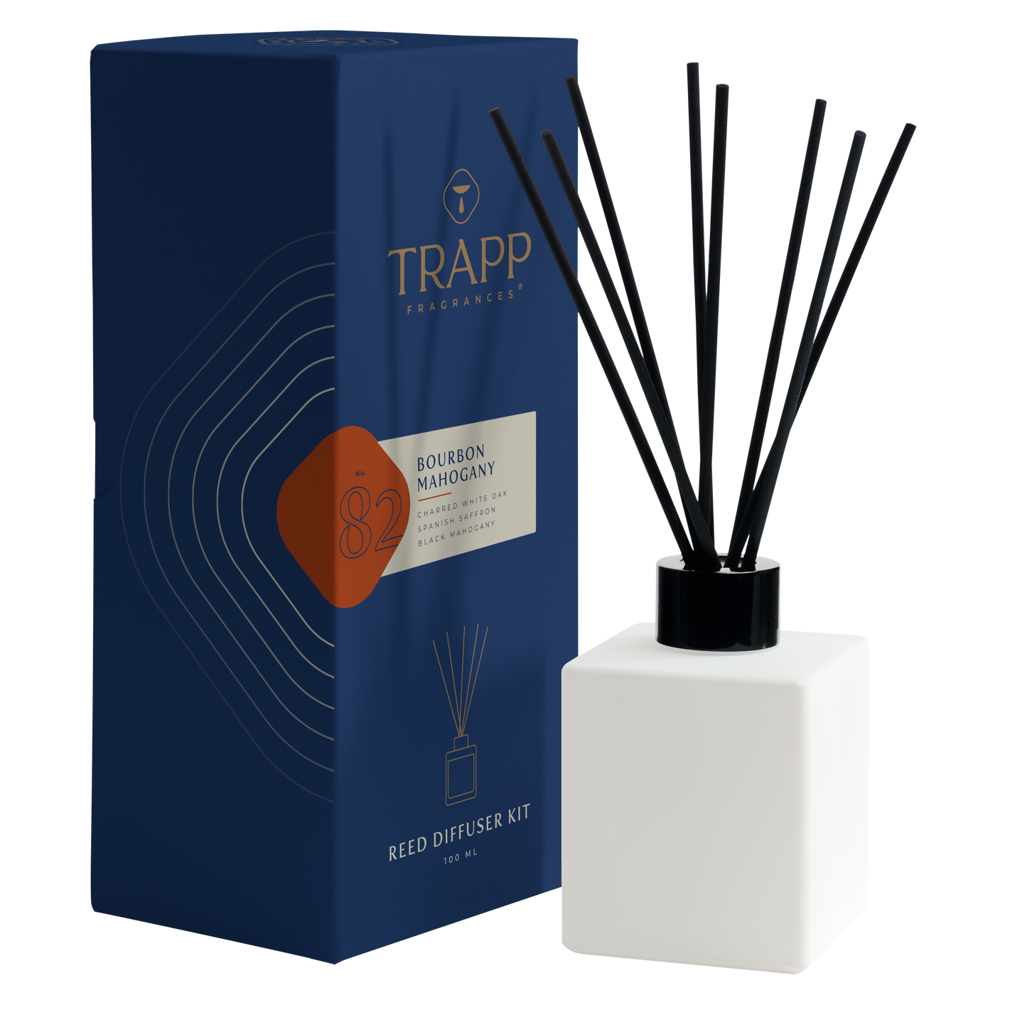 No. 82 Bourbon Mahagony- 4oz Reed Diffuser Kit