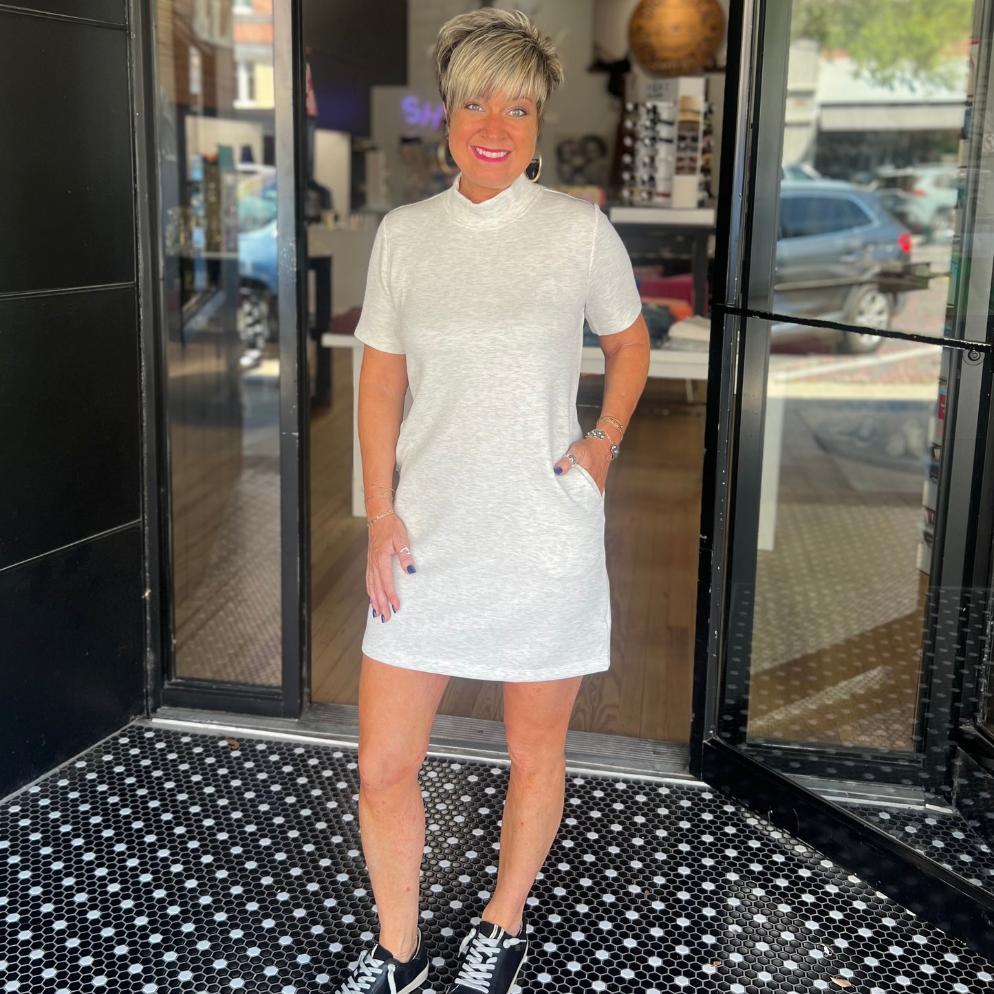 Classic Mini Dress - Heather