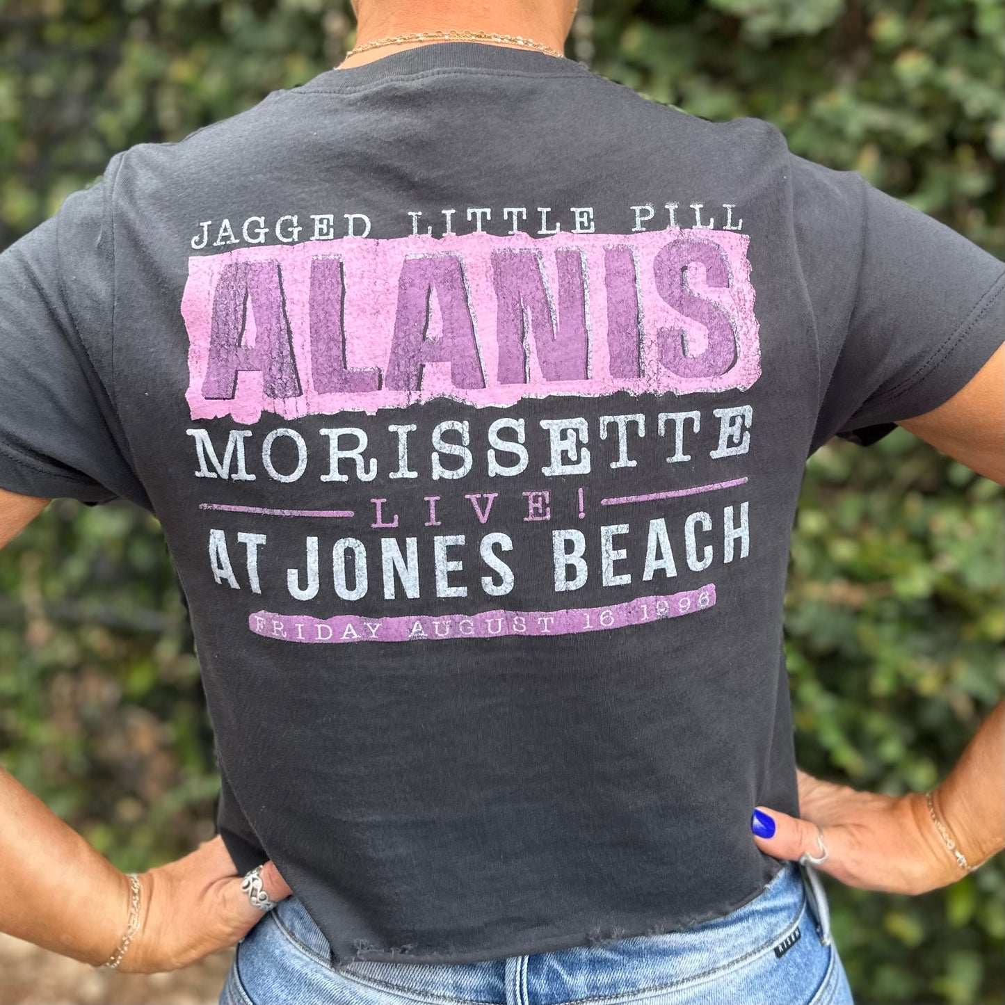 Alanis Jones Crop Tee - Black