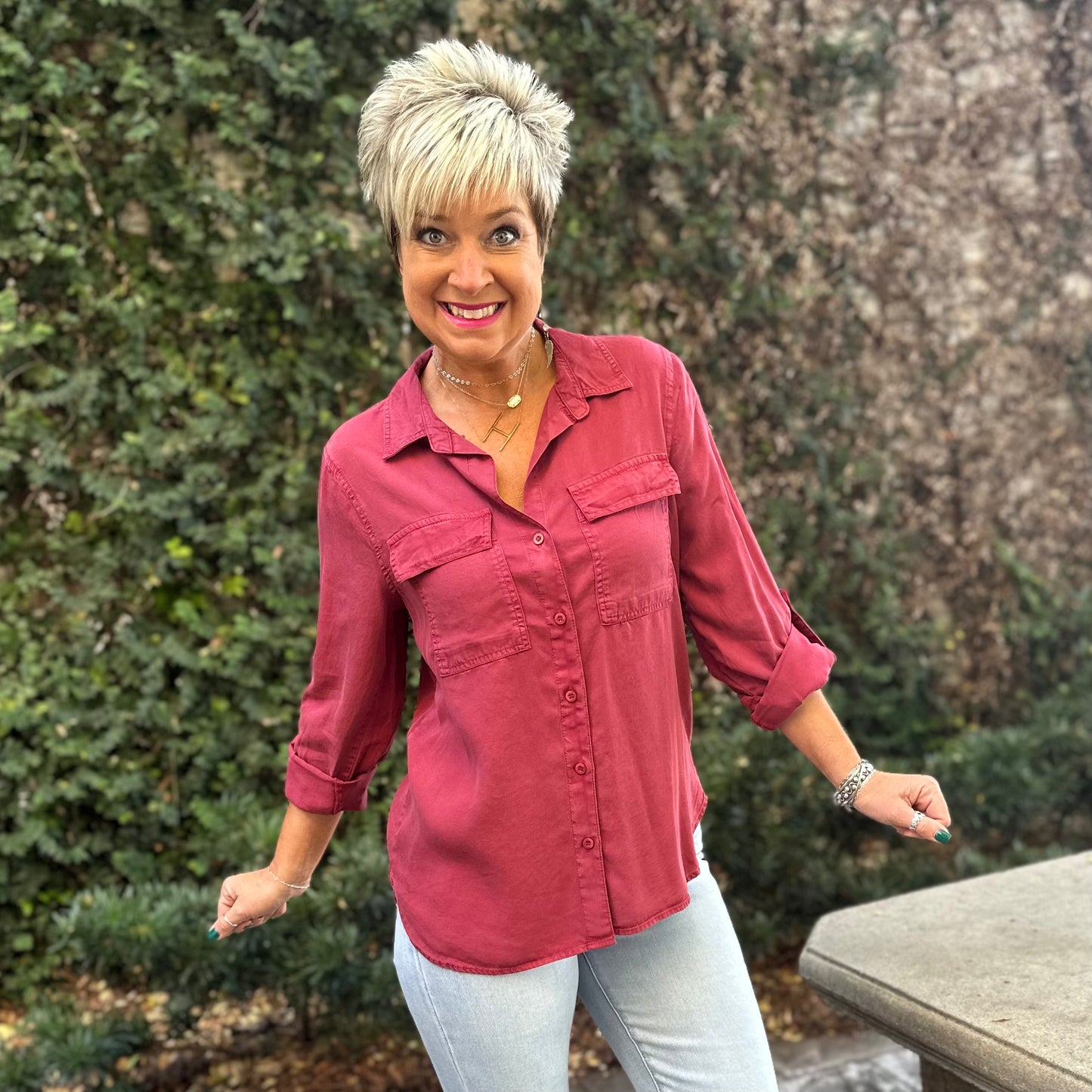 The Classic Bree Top- Red Clay