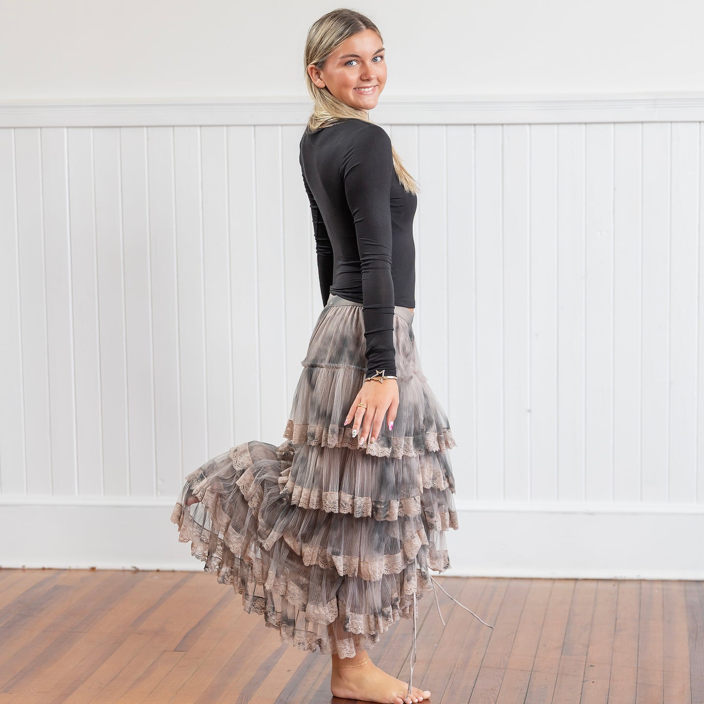 True Romance Skirt - Charcoal