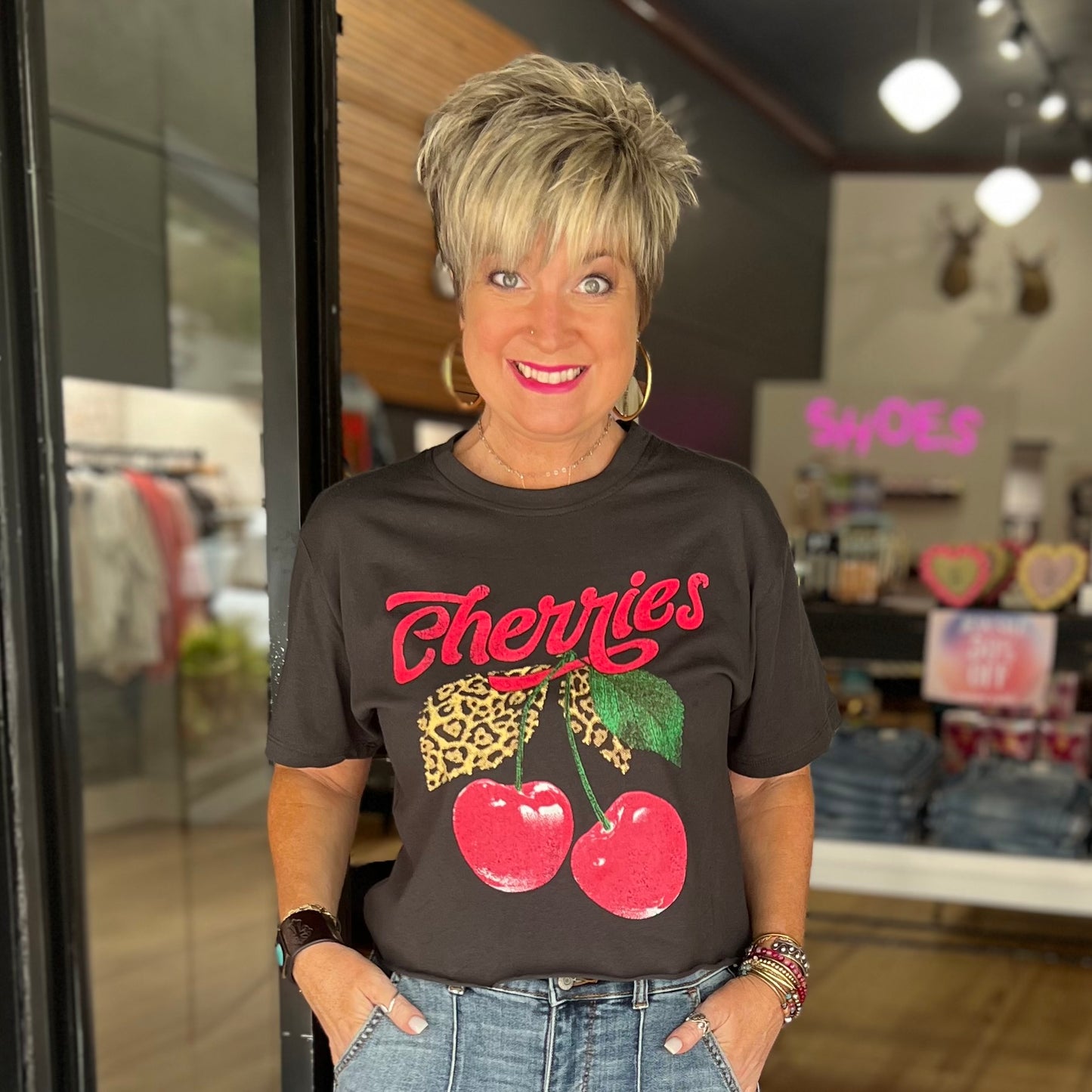 Cheetah Cherries Tee