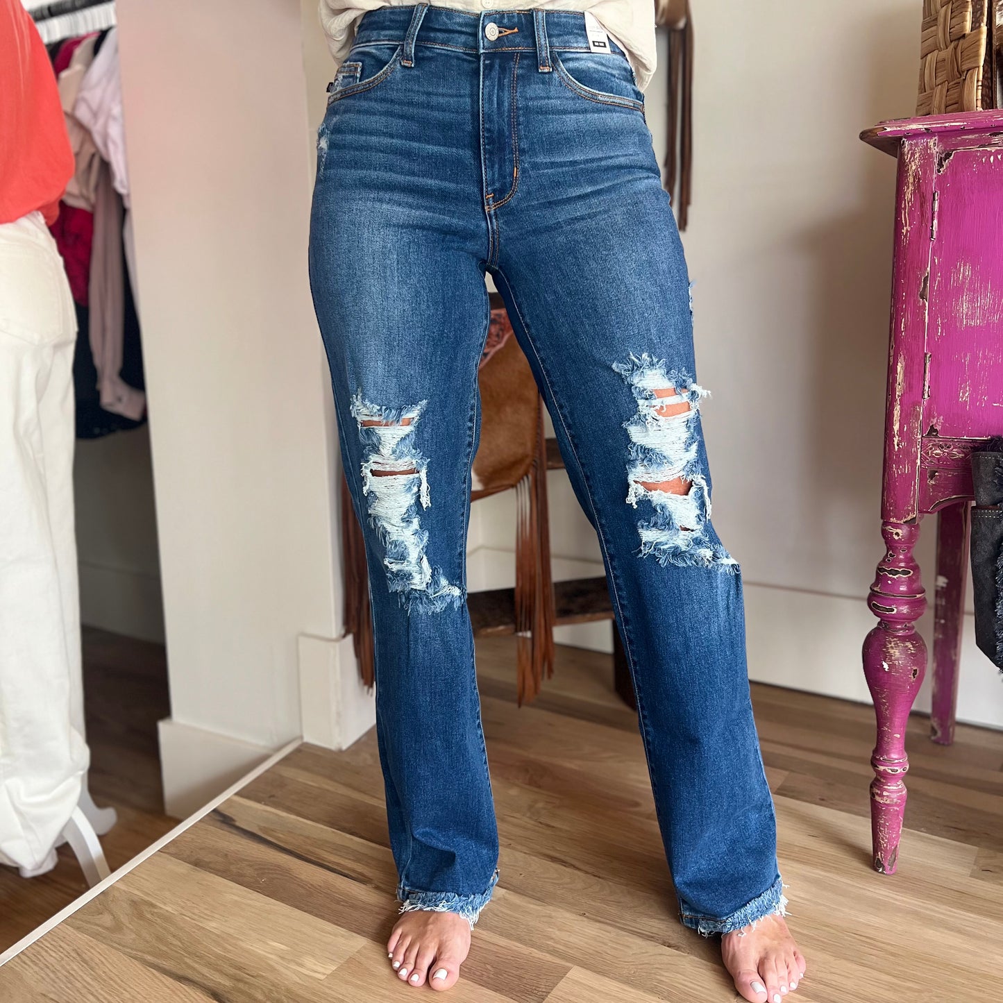 Judy Blue Midrise Dad Jeans
