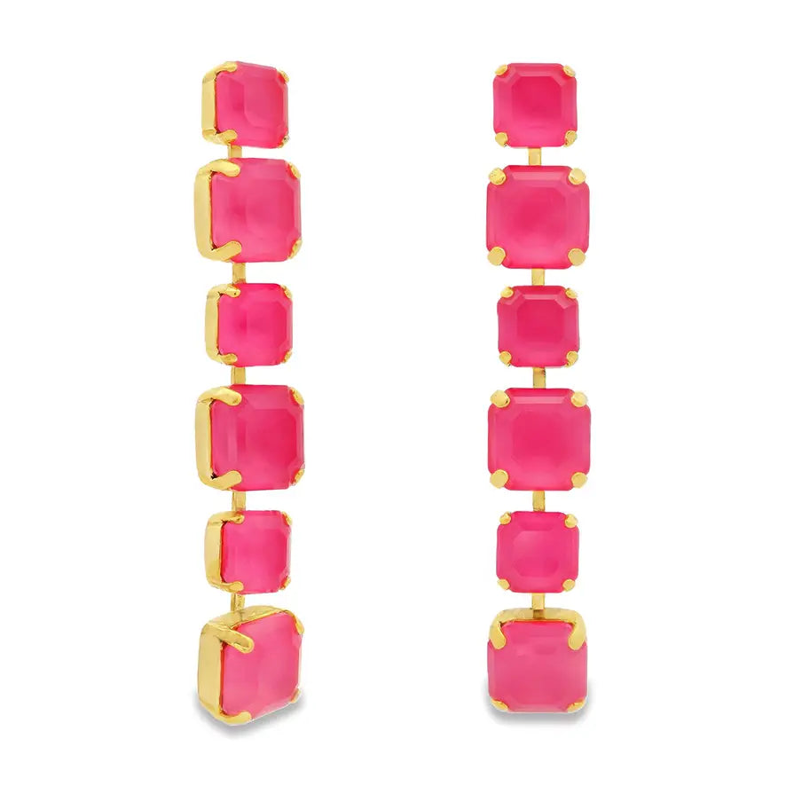 TOVA Jadia Earrings - Fuschia