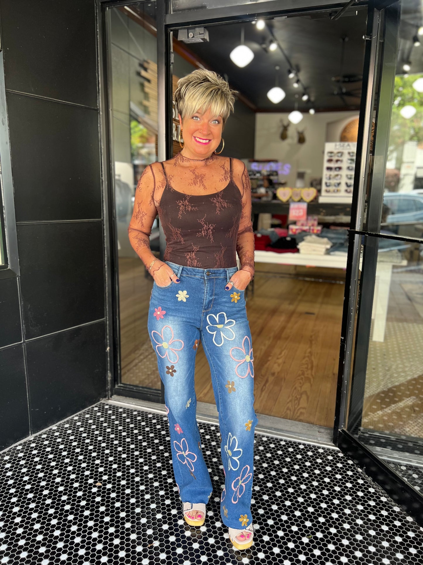 Blossom Blues Jeans