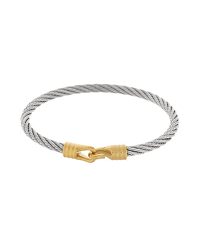 Cable Bracelet - Twotone