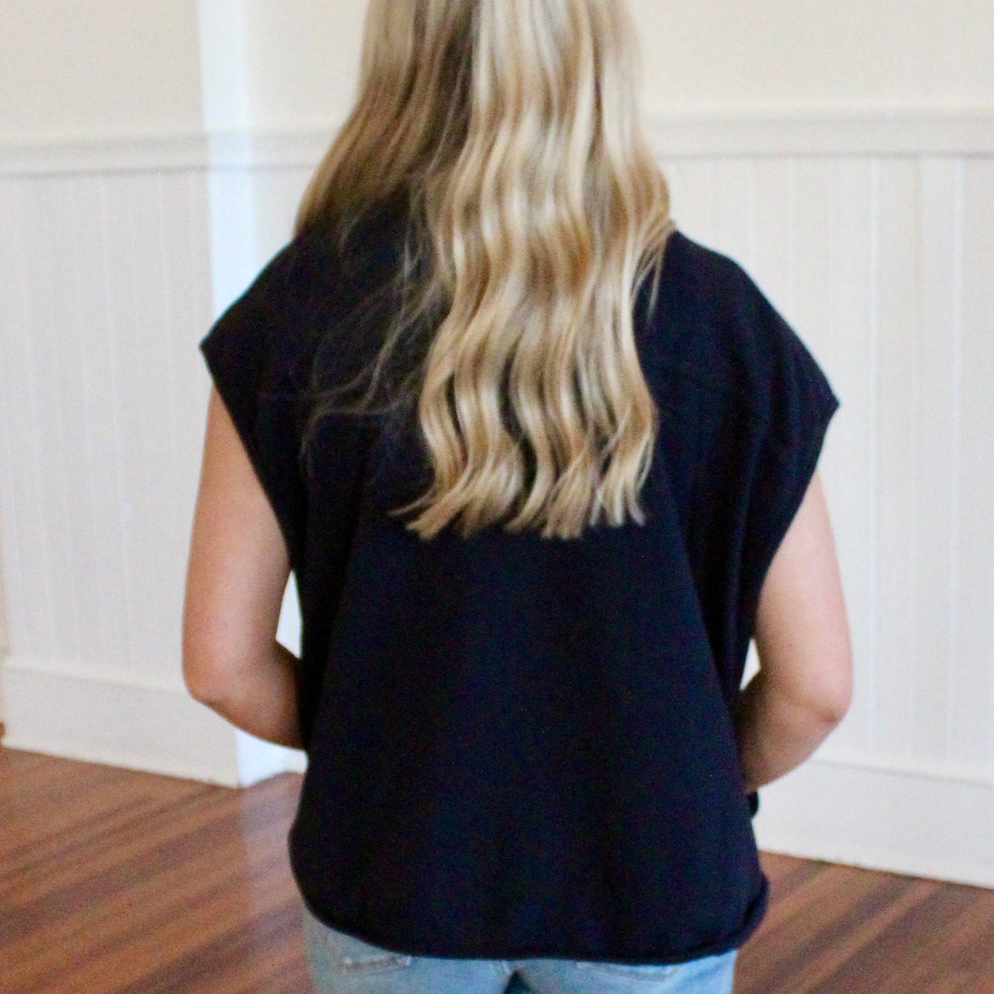 The Terry Vest- Navy