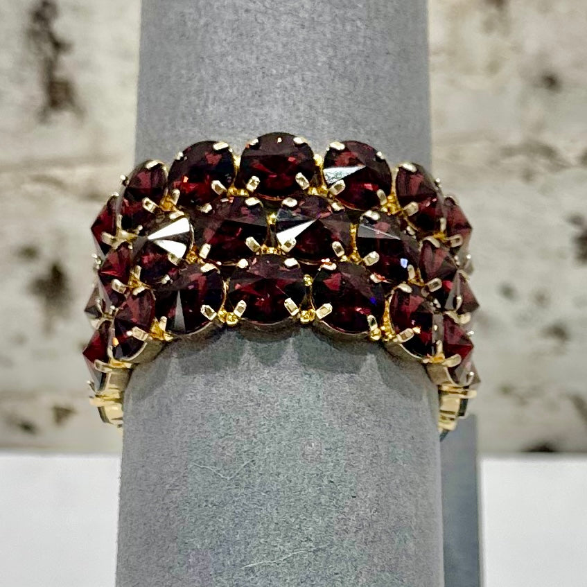Calista Bracelet - Burgundy