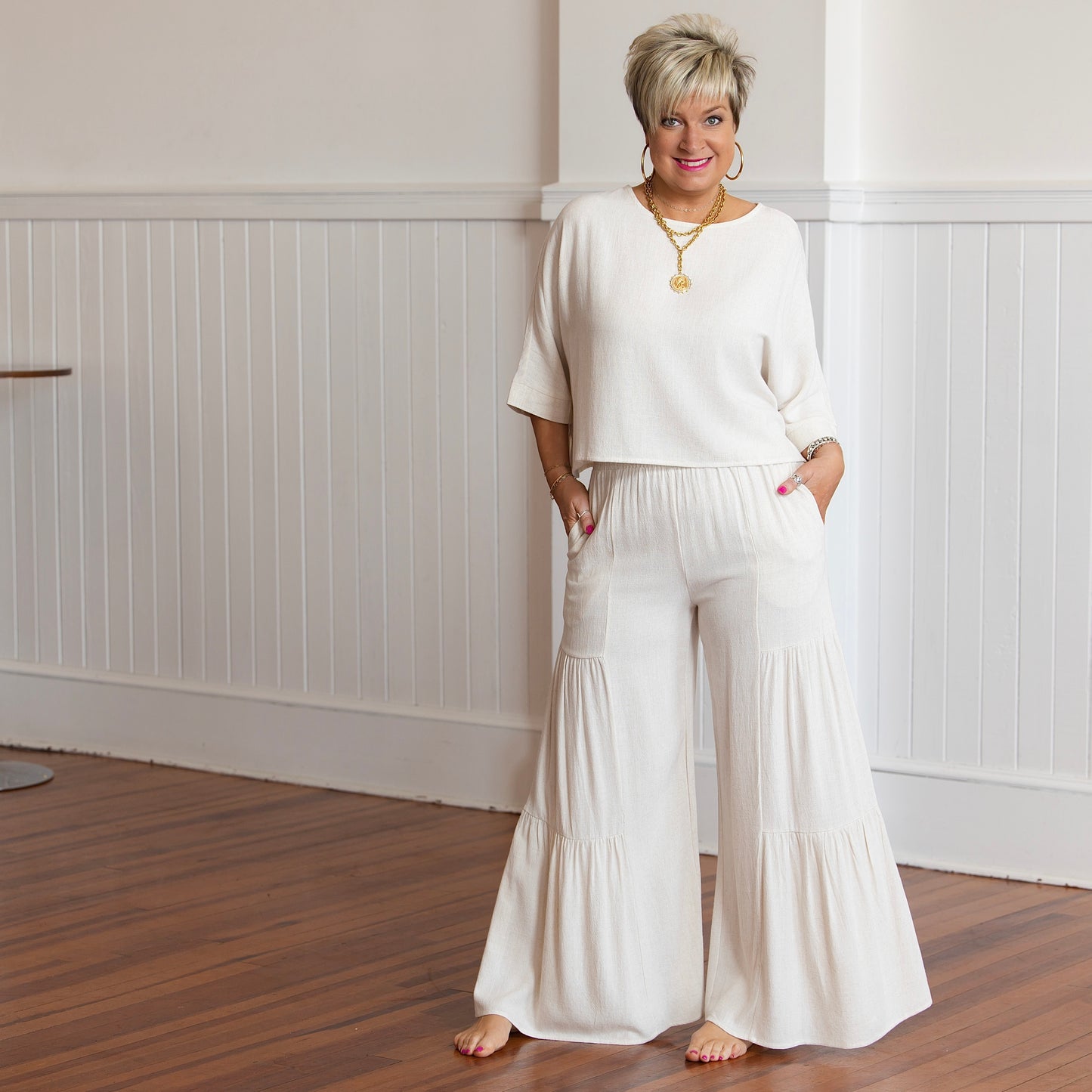 Beach Babe Pants - Natural