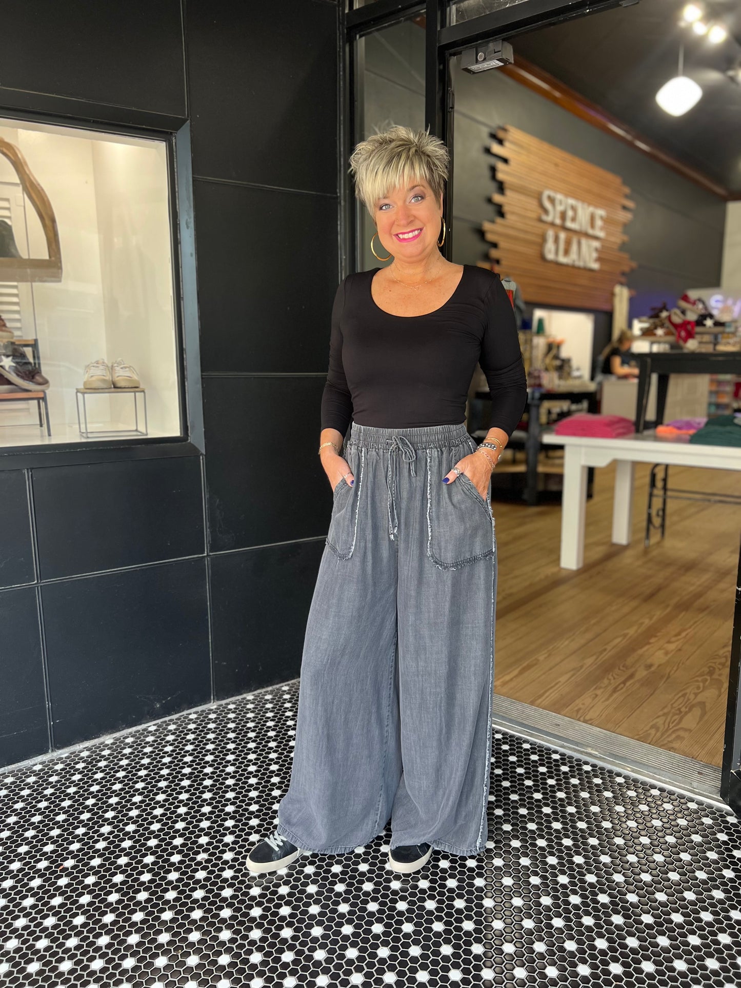 Mamma Mia Pants- Black Denim