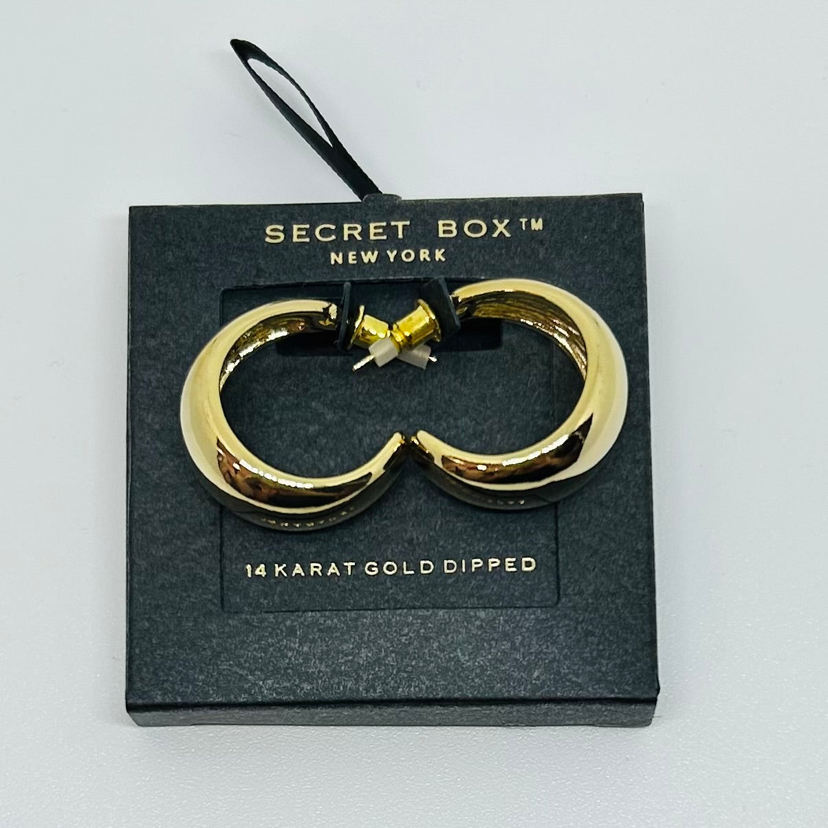 20MM Gold Dipped Wide Hoops - Gold