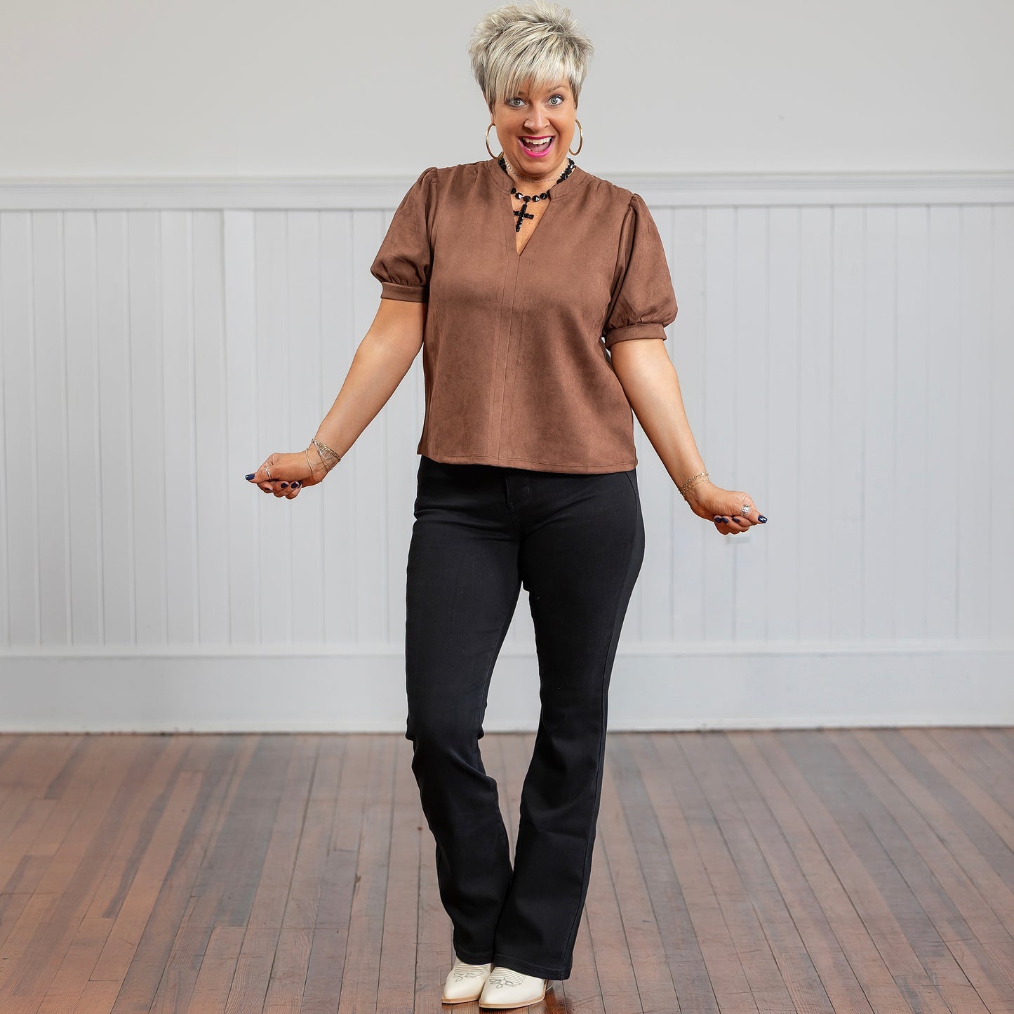 Charlotte Top - Brown