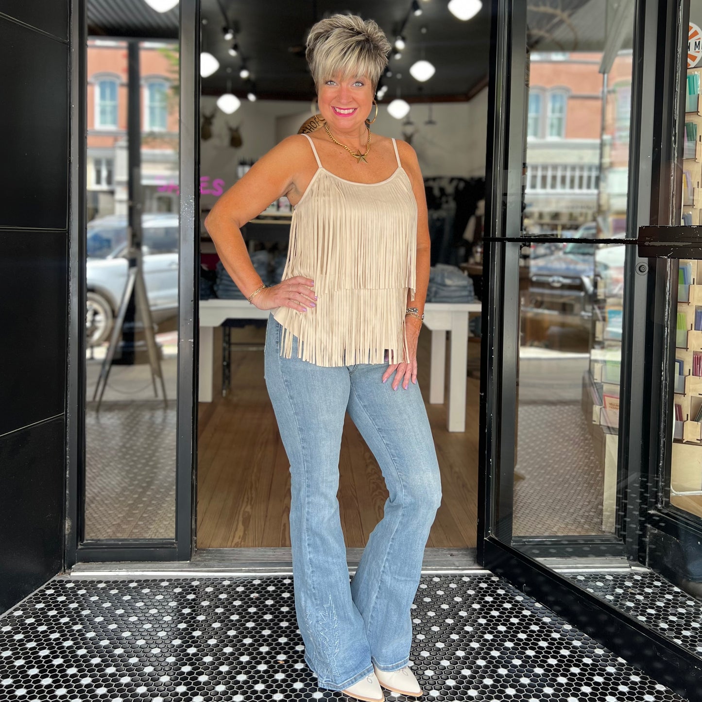 Rodeo Hippie Tank - Natural