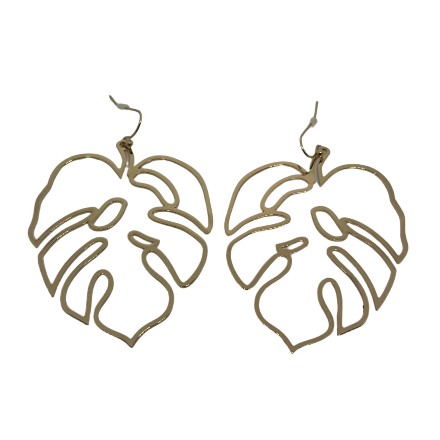 C-Out Tropical Leaf Earrings- Gold