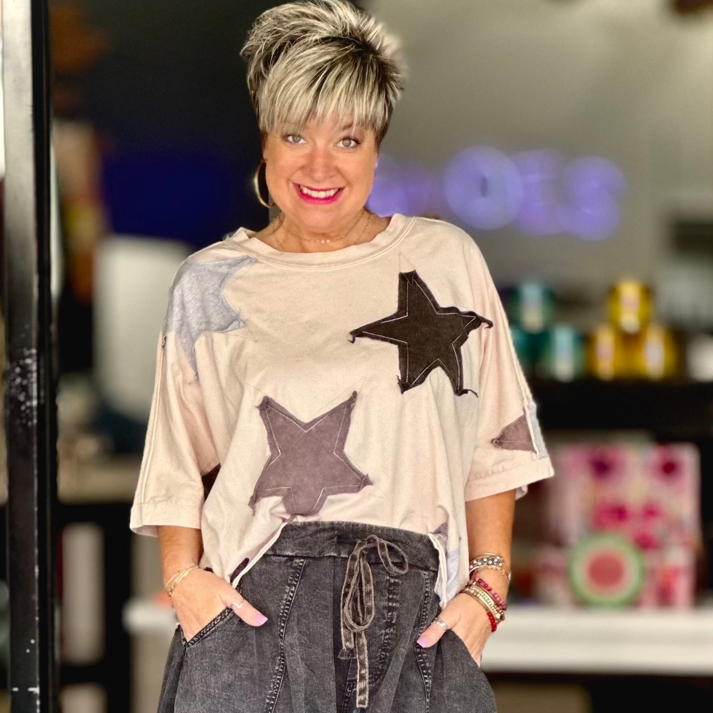 Rockstar Barbie Top- Taupe