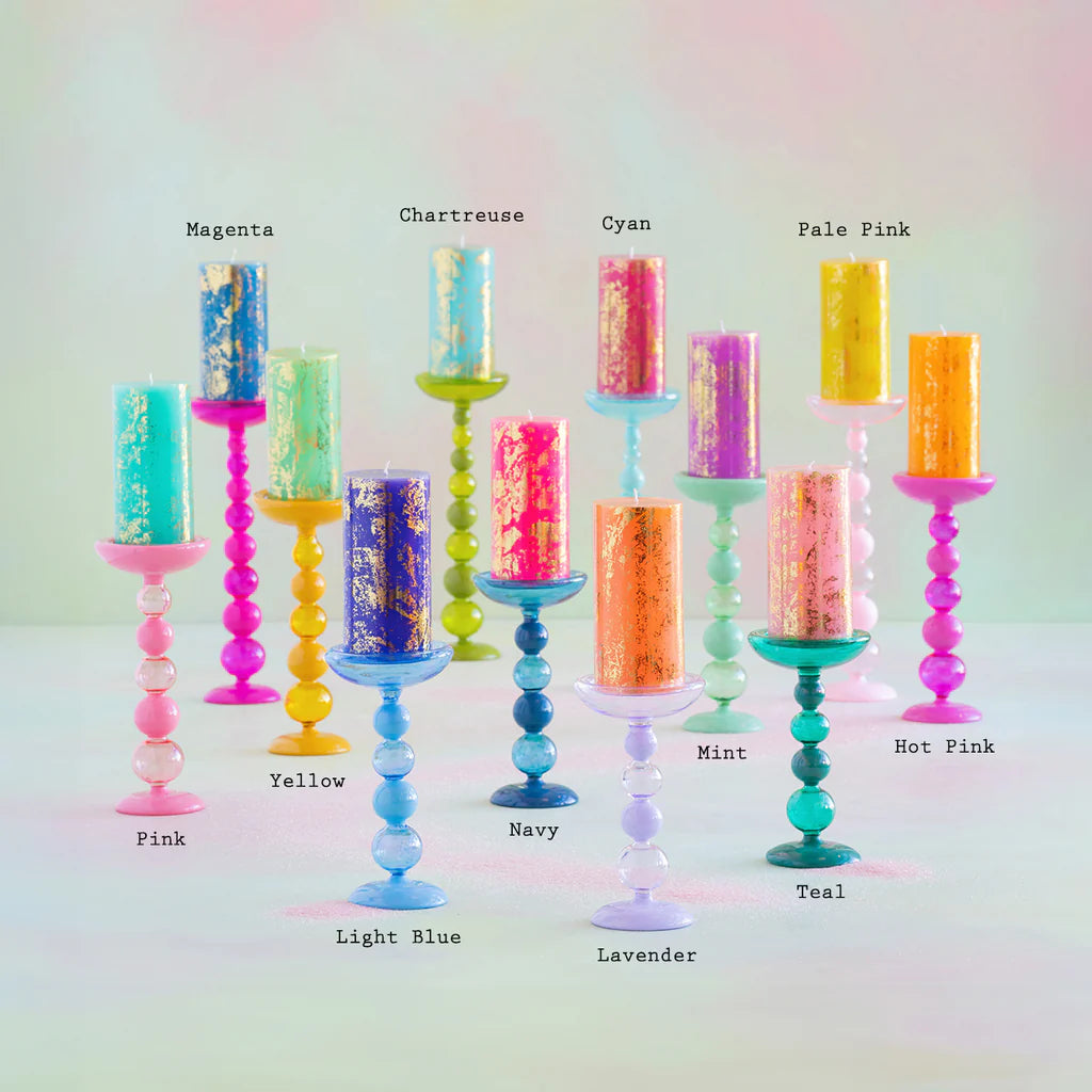 Sugar Plum Finial Pillar Candle - 12.5"