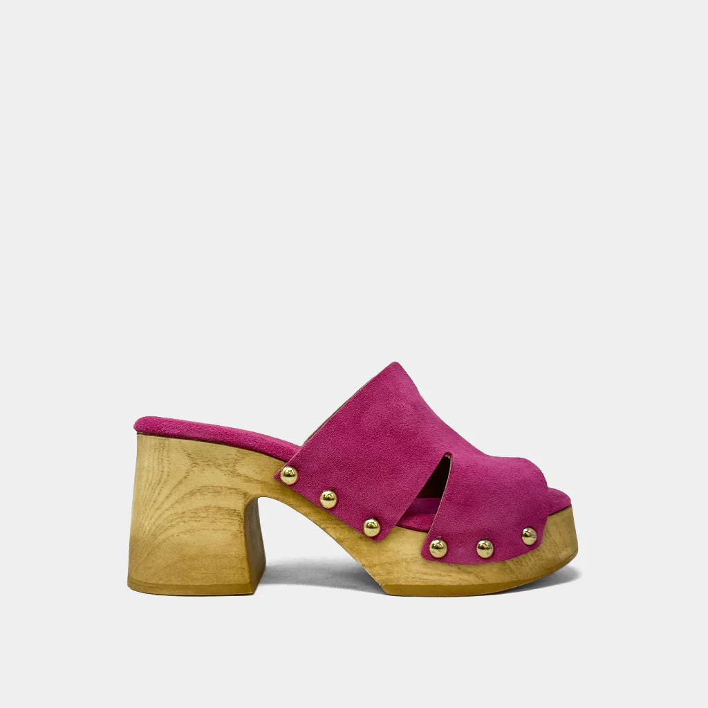 Florence Clog Sandal - Fuchsia