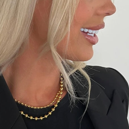 XL Gild Beaded Necklace