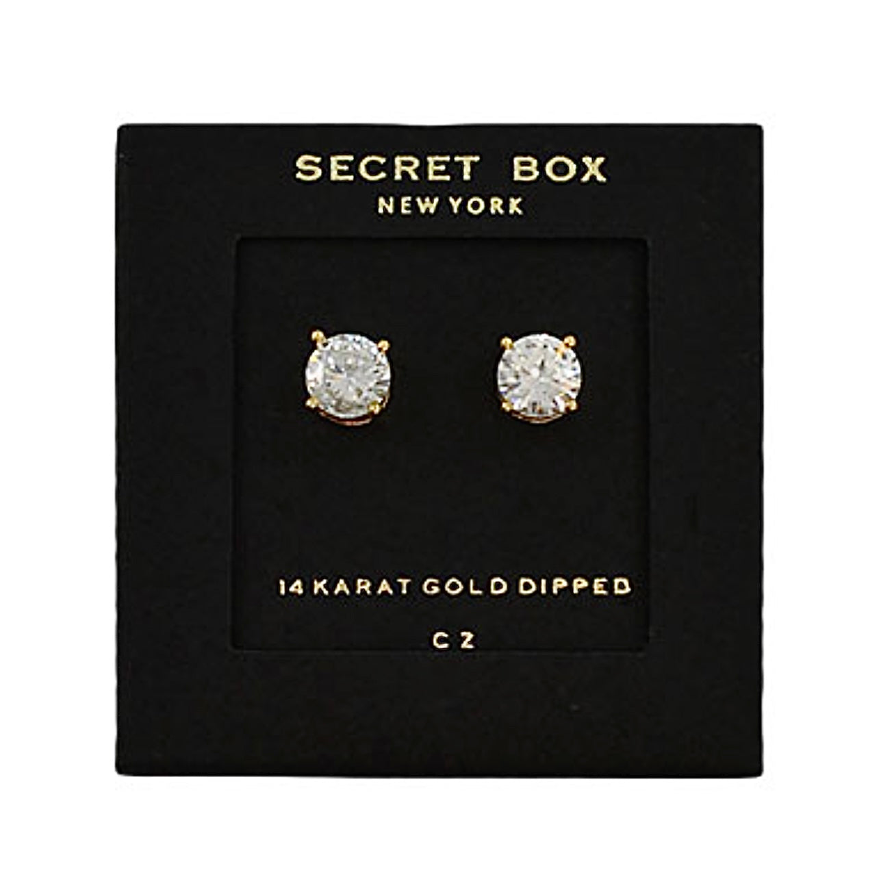 CZ Circle Diamond Studs
