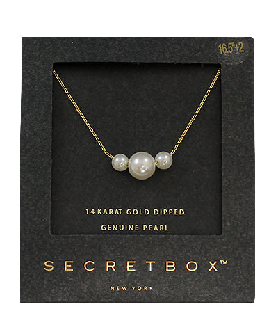 Genuine Pearl Pendant Necklace