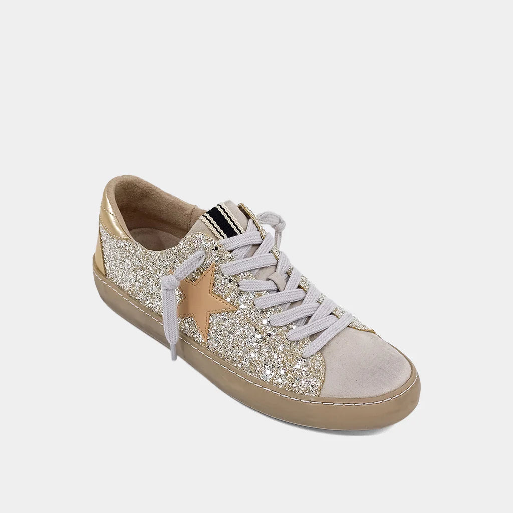 Paula Sneaker - Gold Glitter