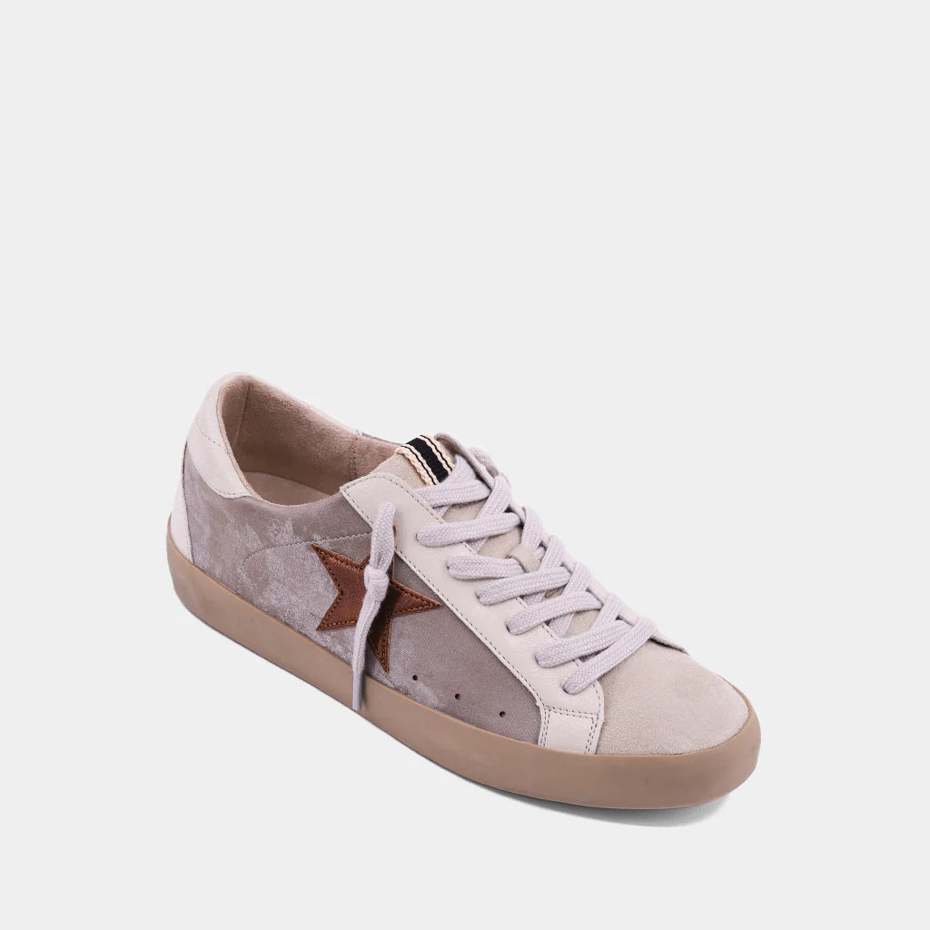 Paula Sneaker - Taupe Denim