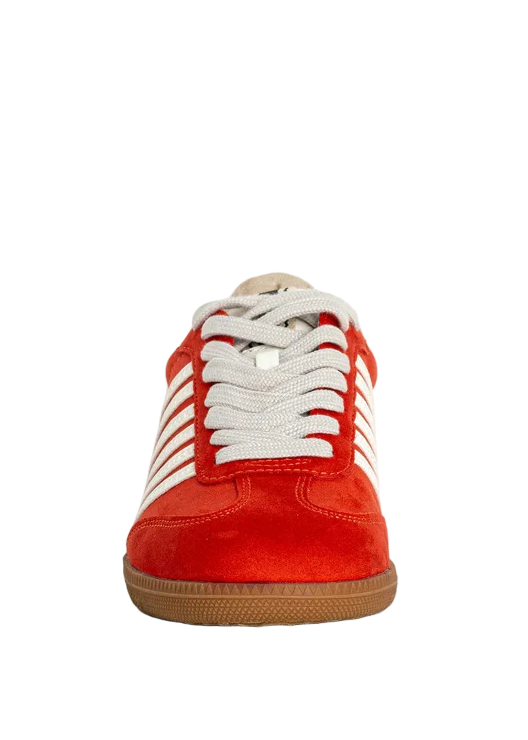 Stevie Sneaker - Coral Suede