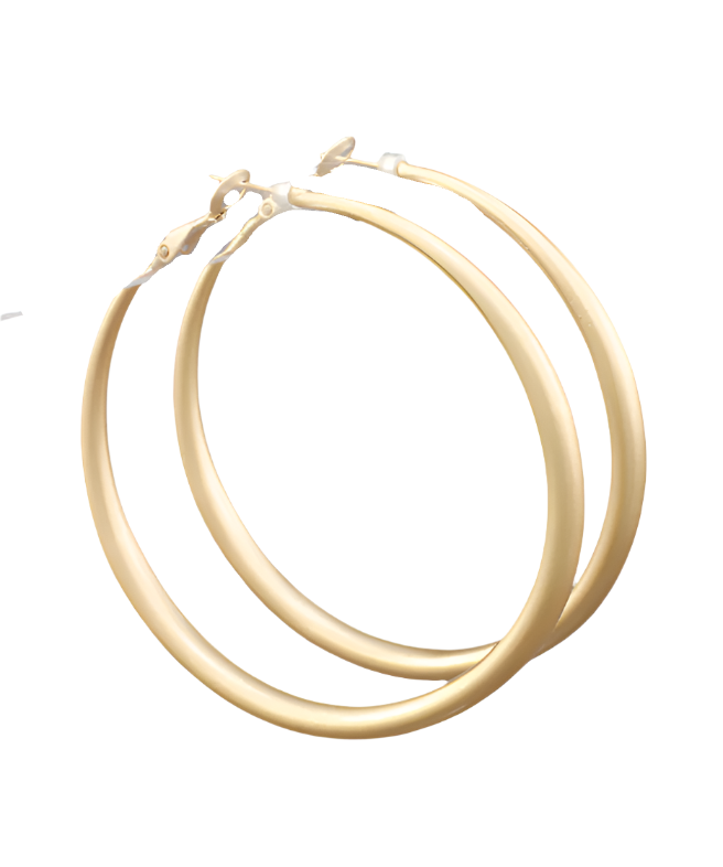 60MM Gradual Hoops - Matte Gold