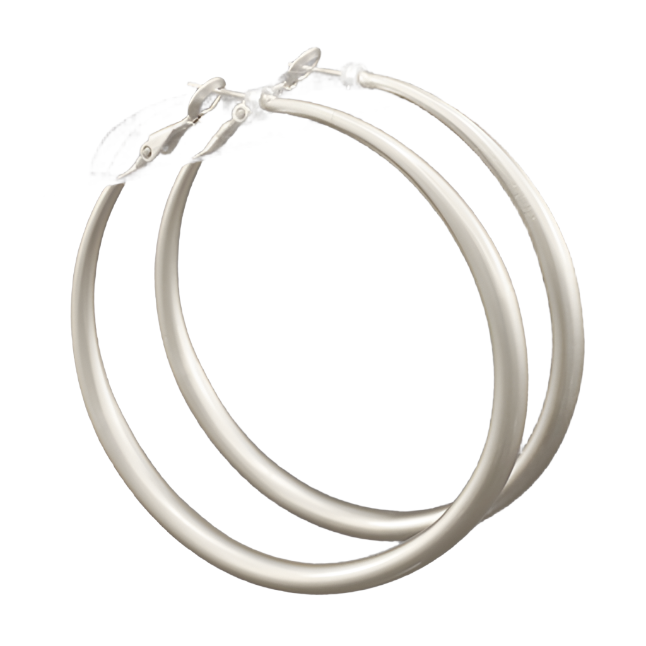 60MM Gradual Hoops - Matte Silver