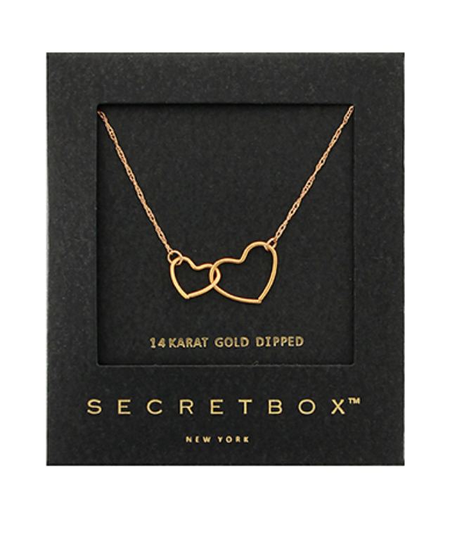 Linked Open Heart Necklace - Assorted